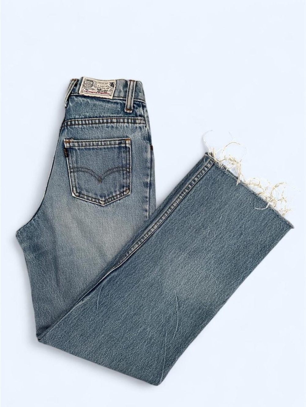 Vintage Levi’s California Straight Leg Raw Hem Jeans